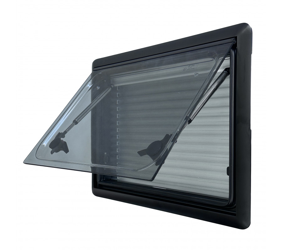 Flat / Flush Cassette Camper Window with Blackout Blinds &Fly Net Screen