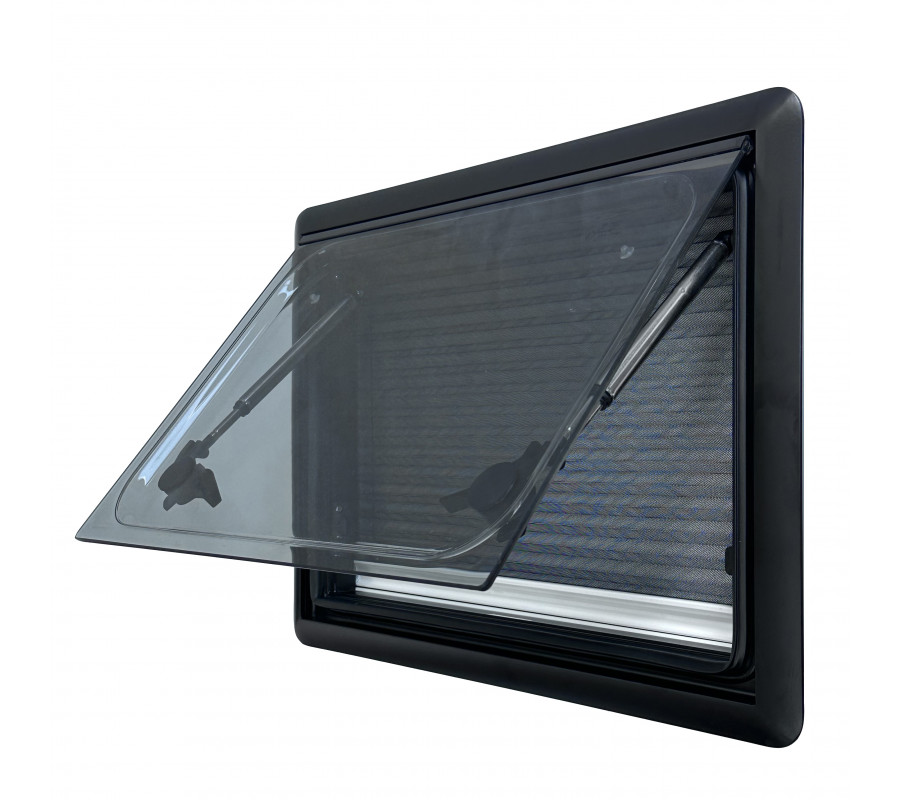 Flat / Flush Cassette Camper Window with Blackout Blinds &Fly Net Screen
