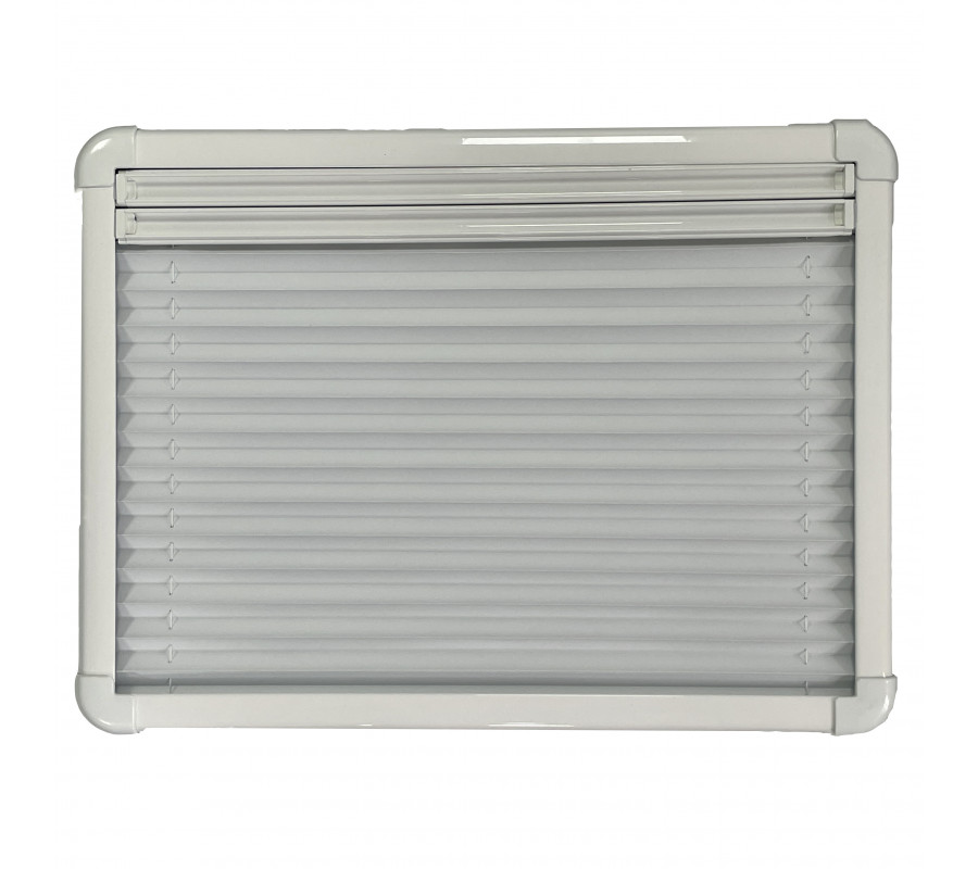Round Edged Cassette Camper Window with Black out Blinds and Fly Net Screens