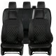 Tailored Heavy Duty Full Set 9pc Diamond Quilted Black Seat Covers For Ford Ranger T6