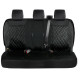 Tailored Heavy Duty Full Set 9pc Diamond Quilted Black Seat Covers For Ford Ranger T6