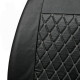 Tailored Heavy Duty Full Set 9pc Diamond Quilted Black Seat Covers For Ford Ranger T6