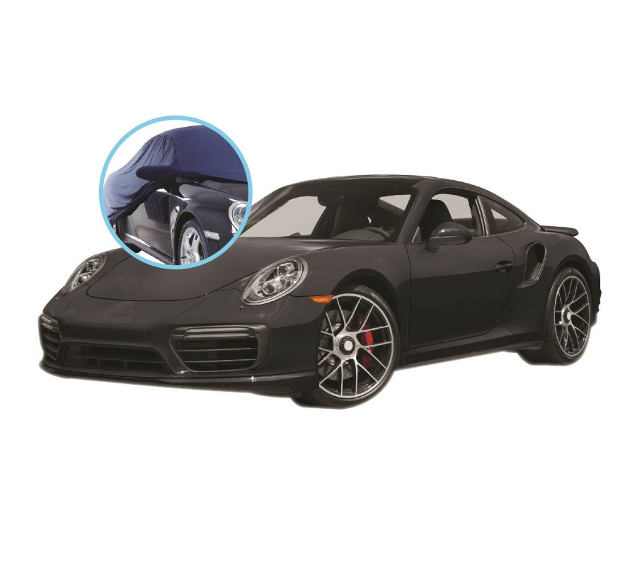 Autoabdeckung.com Full Garage Car Cover For Porsche 911 991 Carrera S 4 4S Targa – Black Polyester